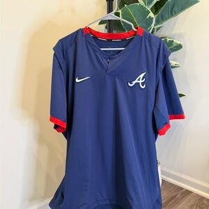 Atlanta Braves Nike Short Sleeve Pullover XL